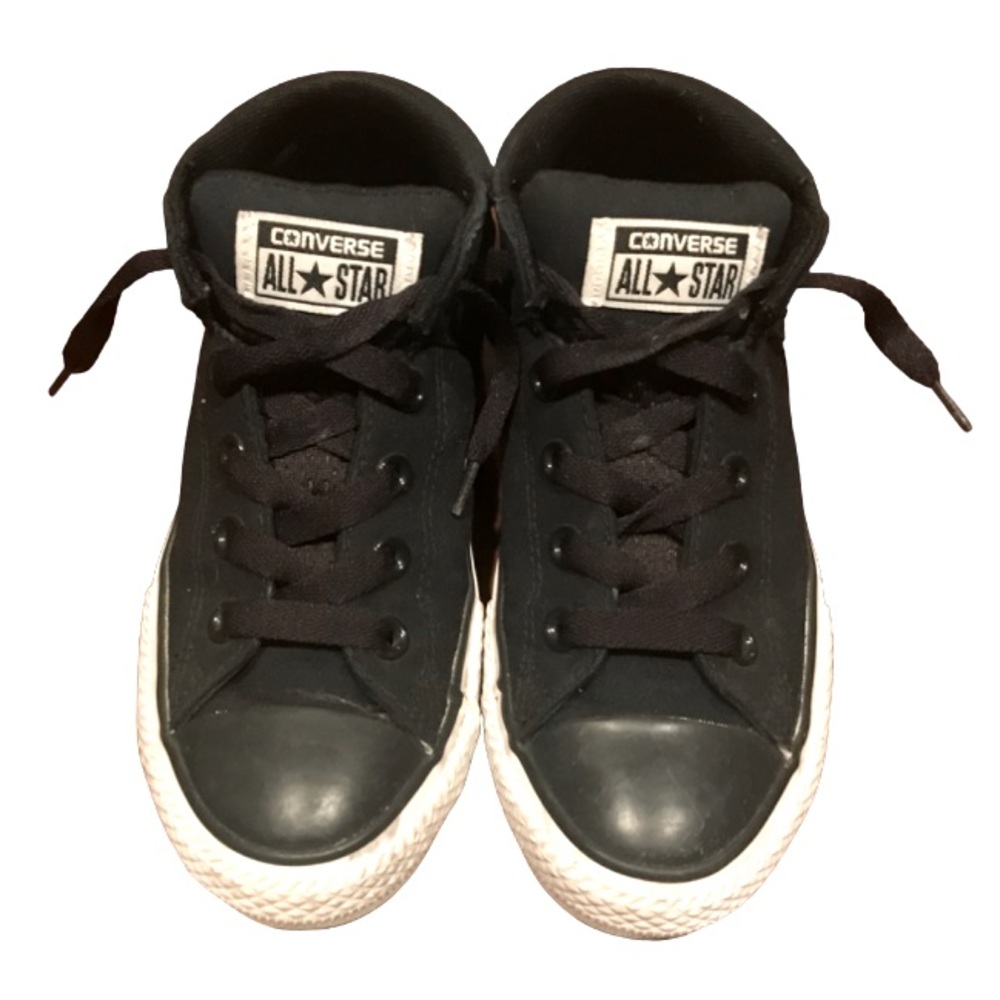 Converse Chuck Taylor All Star Axel Mid Black Sneakers Shoes Junior Size 3